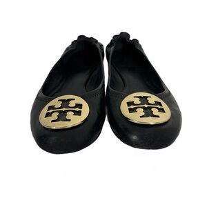 Tory Burch Reva Ballet Flat Black Nappa leather, Size 9.5